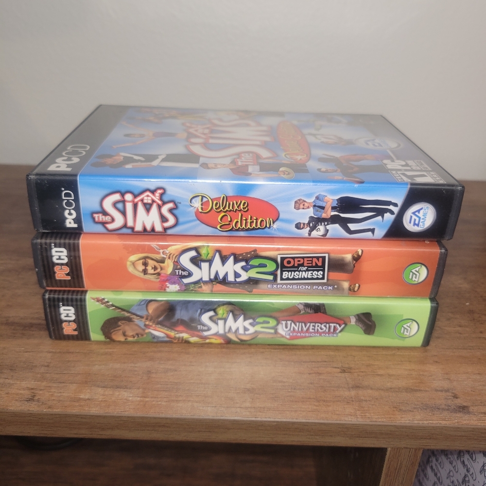 Sims 3 PC Bundle (university, deluxe and open for business)